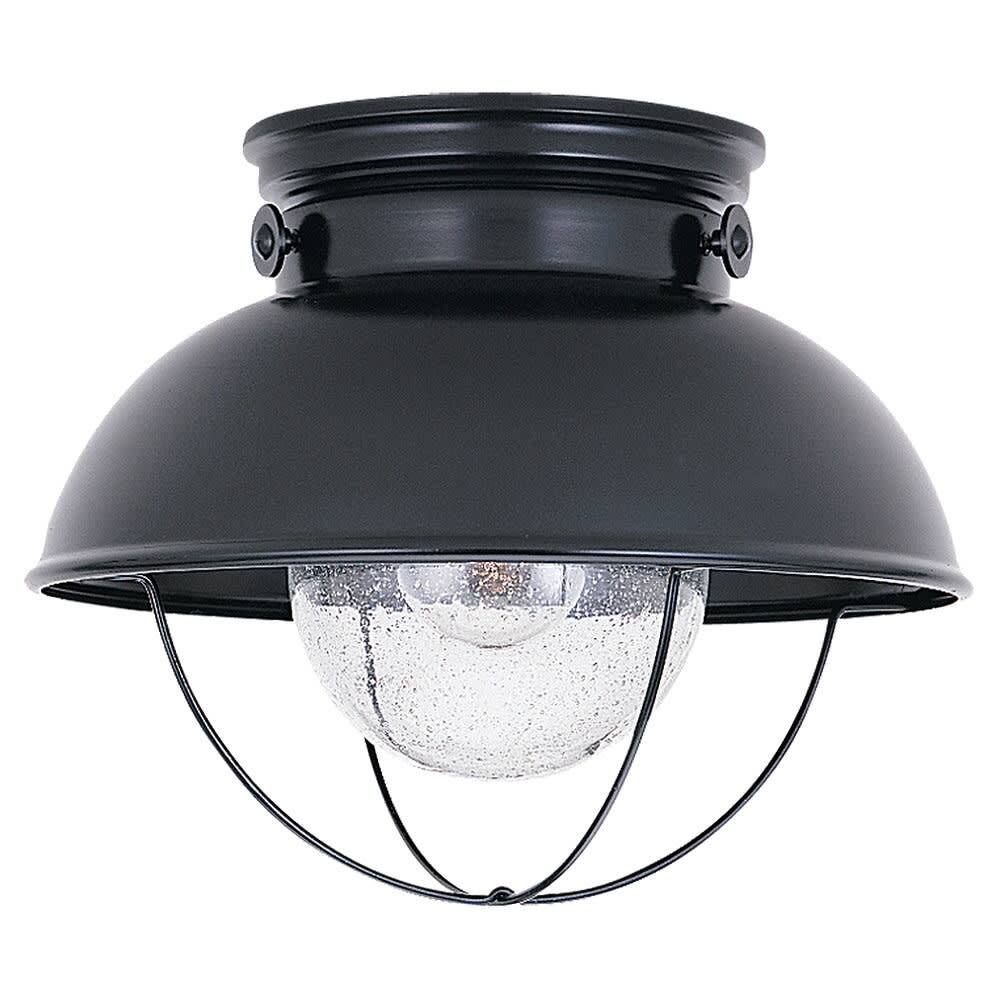 Roseto Calhoun Single Light 11" Wide Flush Mount Lantern Outdoor