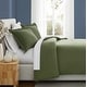 preview thumbnail 1 of 5, Brooklyn Loom Essential Cotton Comforter Set Green - King