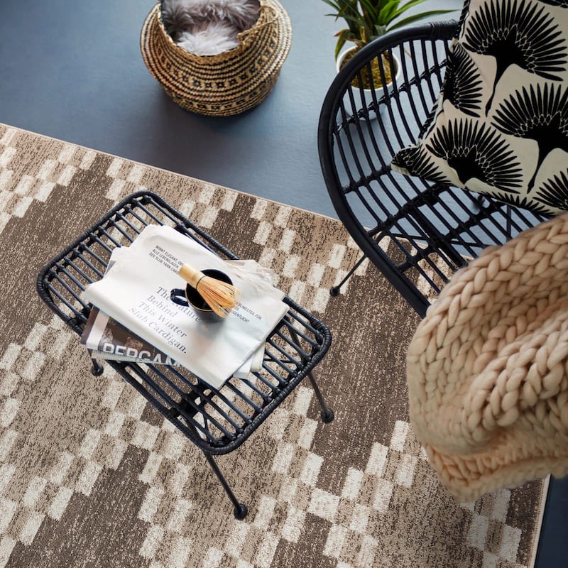 Southwestern Geometric Durable Area Rug, Perfect for Any Room
