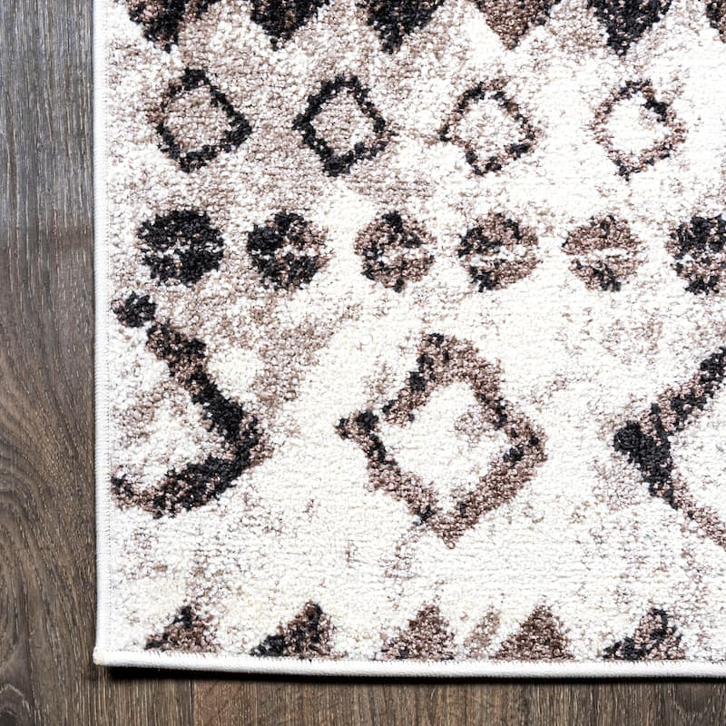 JONATHAN Y Amanar Moroccan Diamond Area Rug