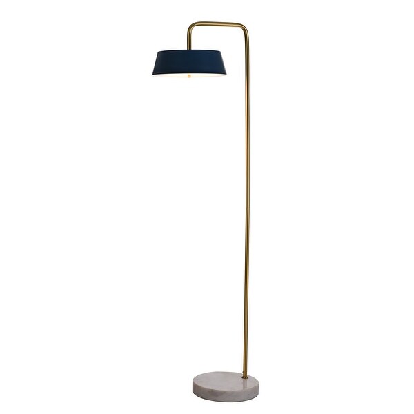 gold floor lamp white shade