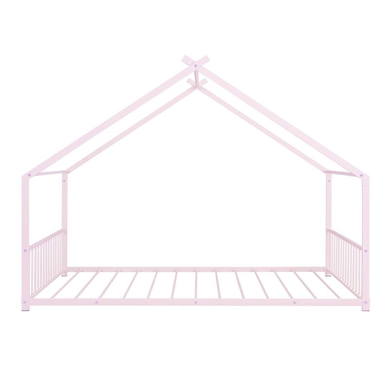 Metal House Bed for Bedroom