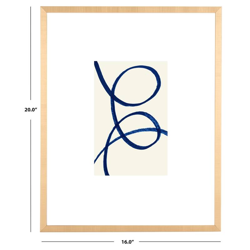 SAFAVIEH Rikey Play Hard 16 x 20-inch Framed Wall Art