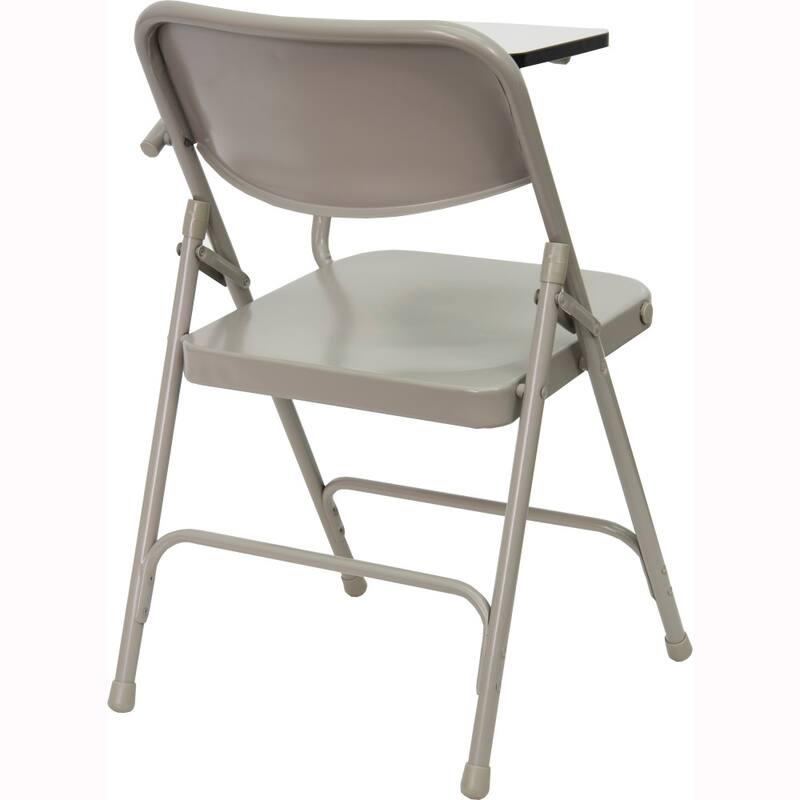 2 Pack Premium Steel Folding Chair with Left Handed Tablet Arm - 19.75"D x 18.5"W x 30"H