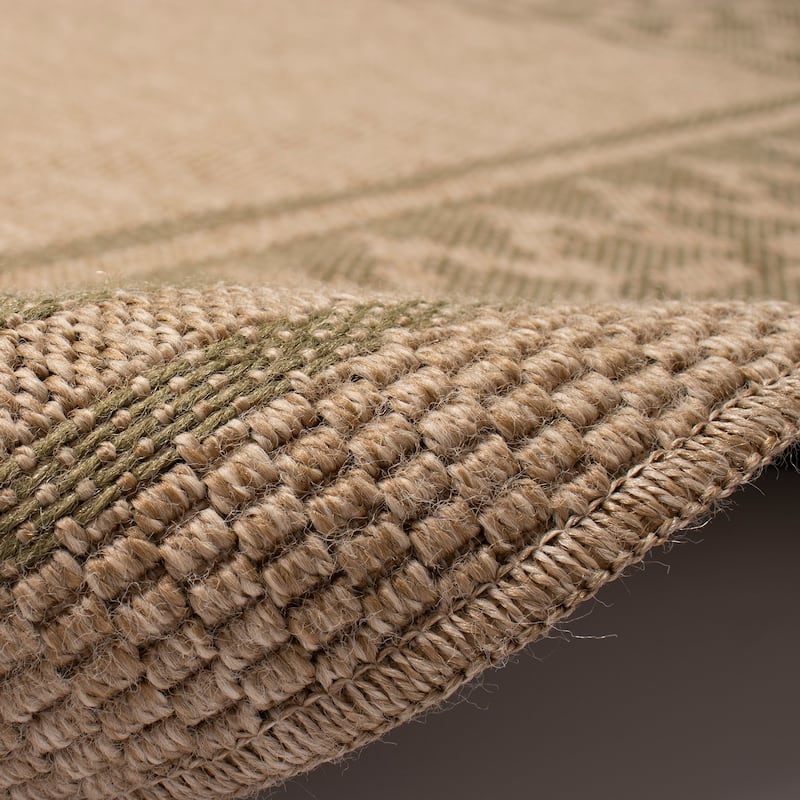 Liora Manne Sahara Diamond Border Indoor/Outdoor Rug