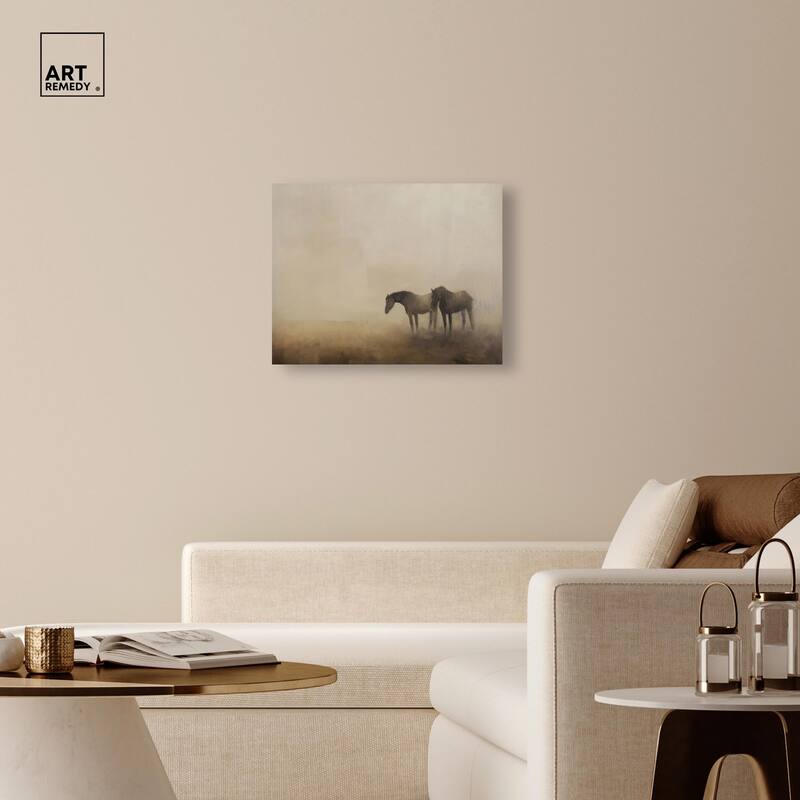 Equine Duo Canvas by Art Remedy, Gallery Wrapped