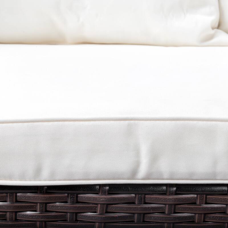 Convertible Patio Sofa with Cushions and Adjustable Armrests - 70.3" x 23.4" x 32.8"