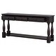 preview thumbnail 13 of 13, Console Table 64" Long Extra Thick Sofa Table with Drawers and Shelf