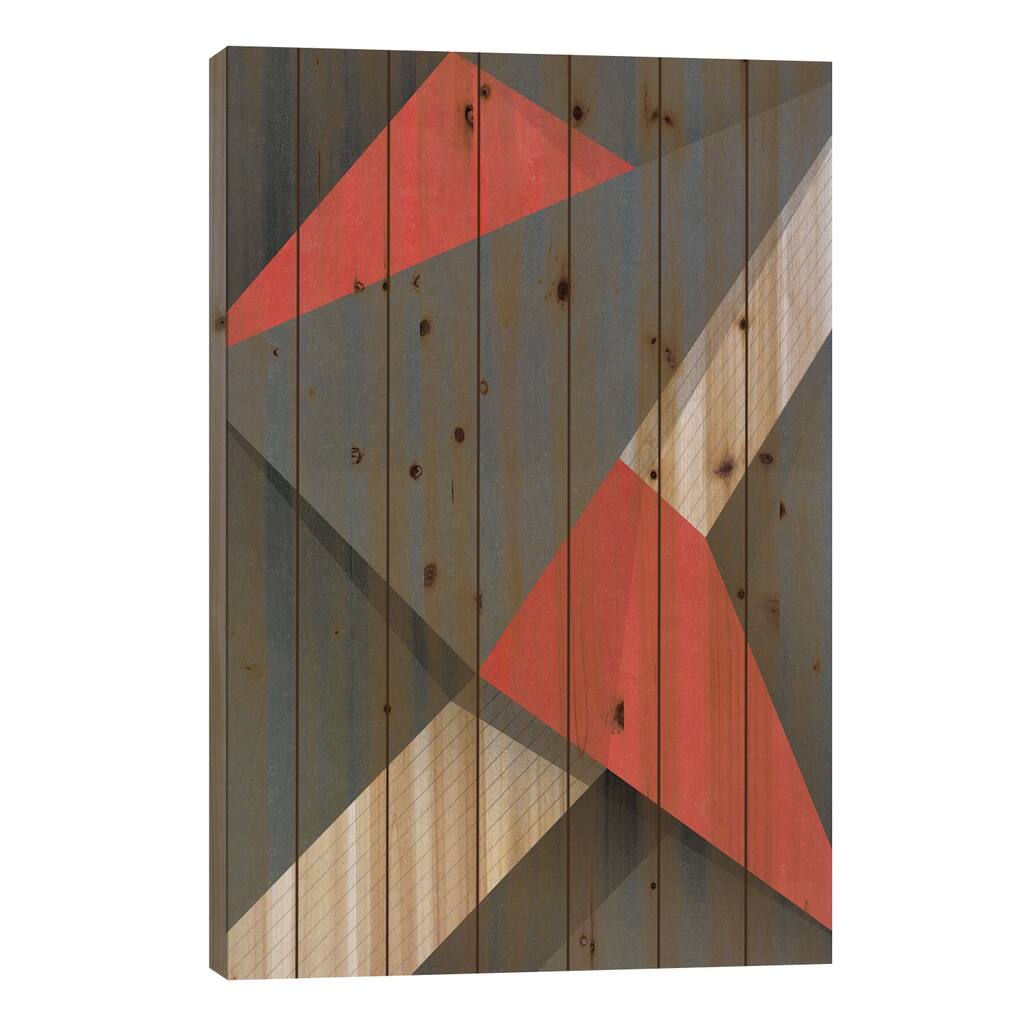 Projections Print On Wood by Tracie Andrews - Multi-Color