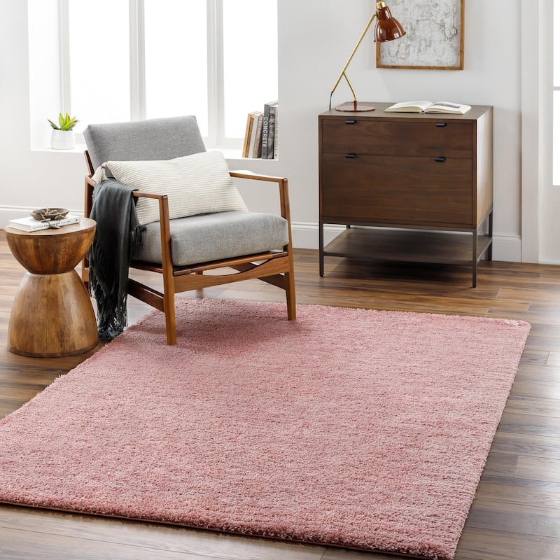 Livabliss Cloudy Shag Vibrant Solid Plush Area Rug