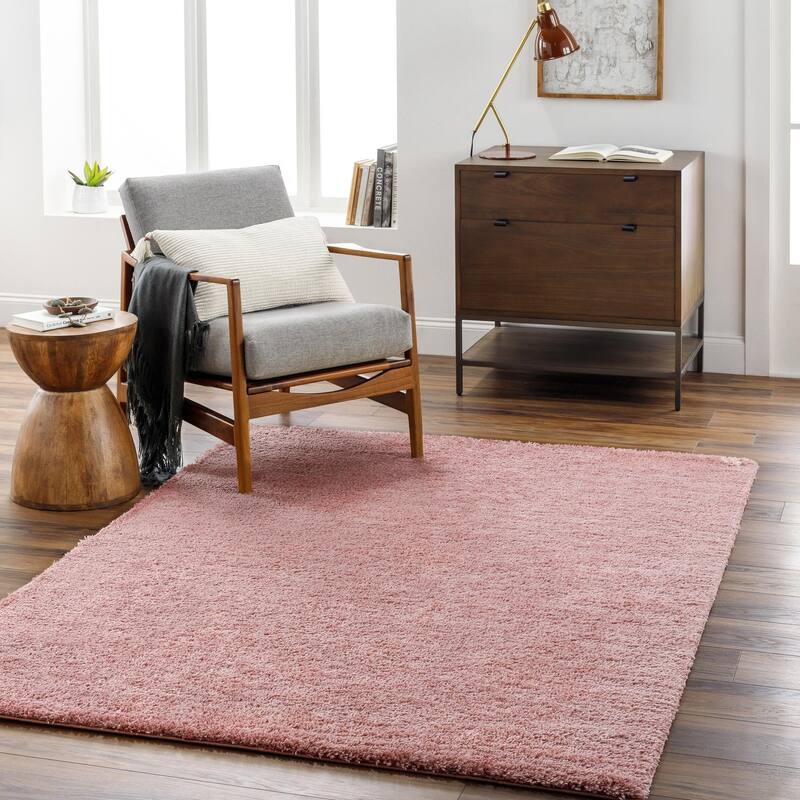 Livabliss Cloudy Solid Plush Area Rug