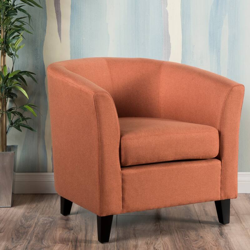 Rustic Side Chair Club Chair Accent Chair Corner Chair Leisure Chair Orange Dressing Chair Reading Chair Vanity Chair - Orange