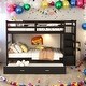 preview thumbnail 17 of 43, Modern Full over Full Multifunctional Bunk Bed With Trundle And Staircase,Storage Drawers,Solid Construction