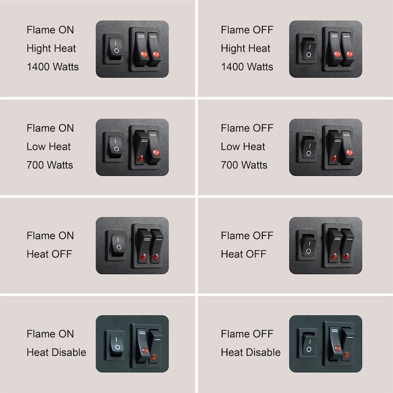 15 inch 3D Flame Electric Infrared Quartz Fireplace Stove