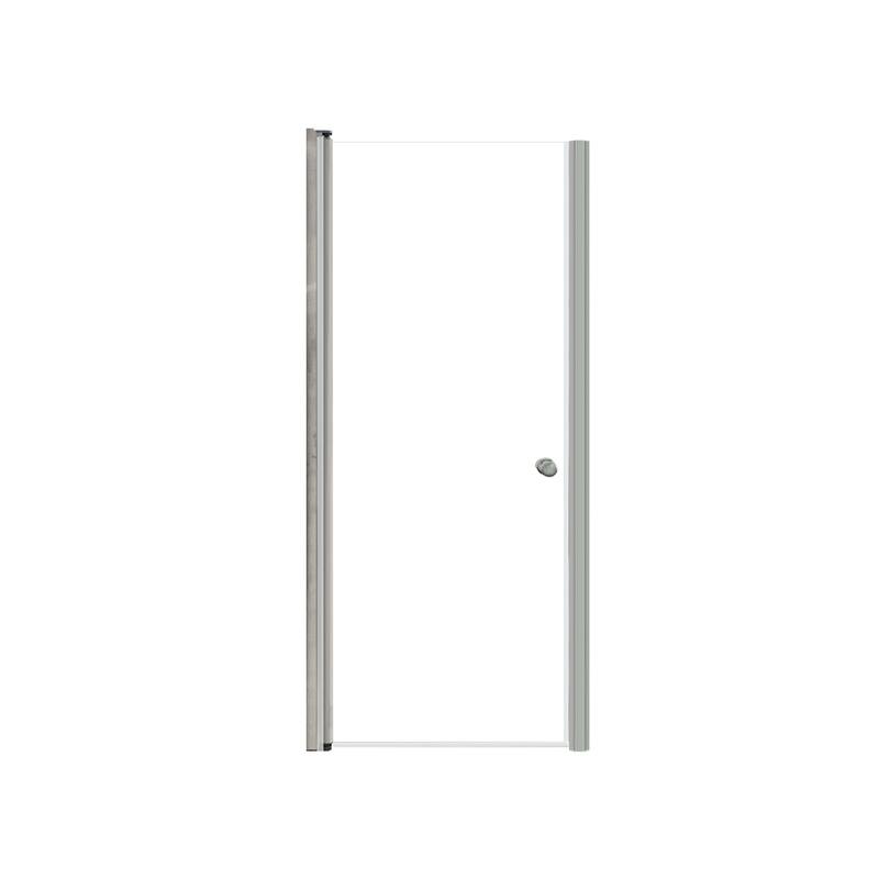 Transolid LSD307006C 70" High x 30" Wide Pivot Frameless Shower Door - Brushed Stainless