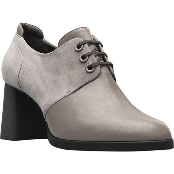 Shop Camper Women S Kara Block Heel Oxford Medium Gray Brown