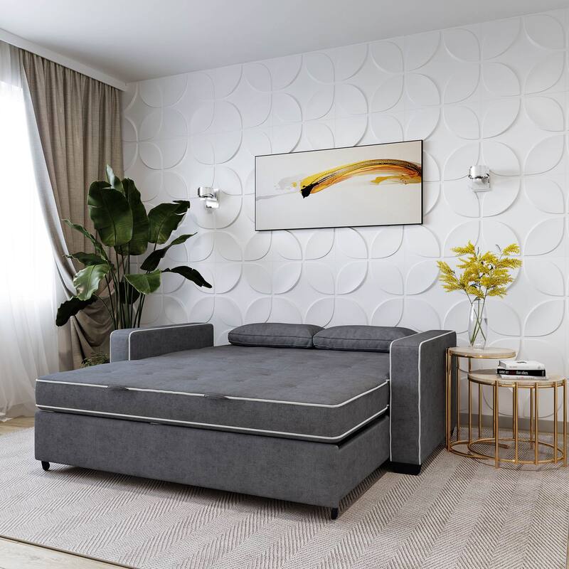 Serta Morrison Queen Convertible Loveseat
