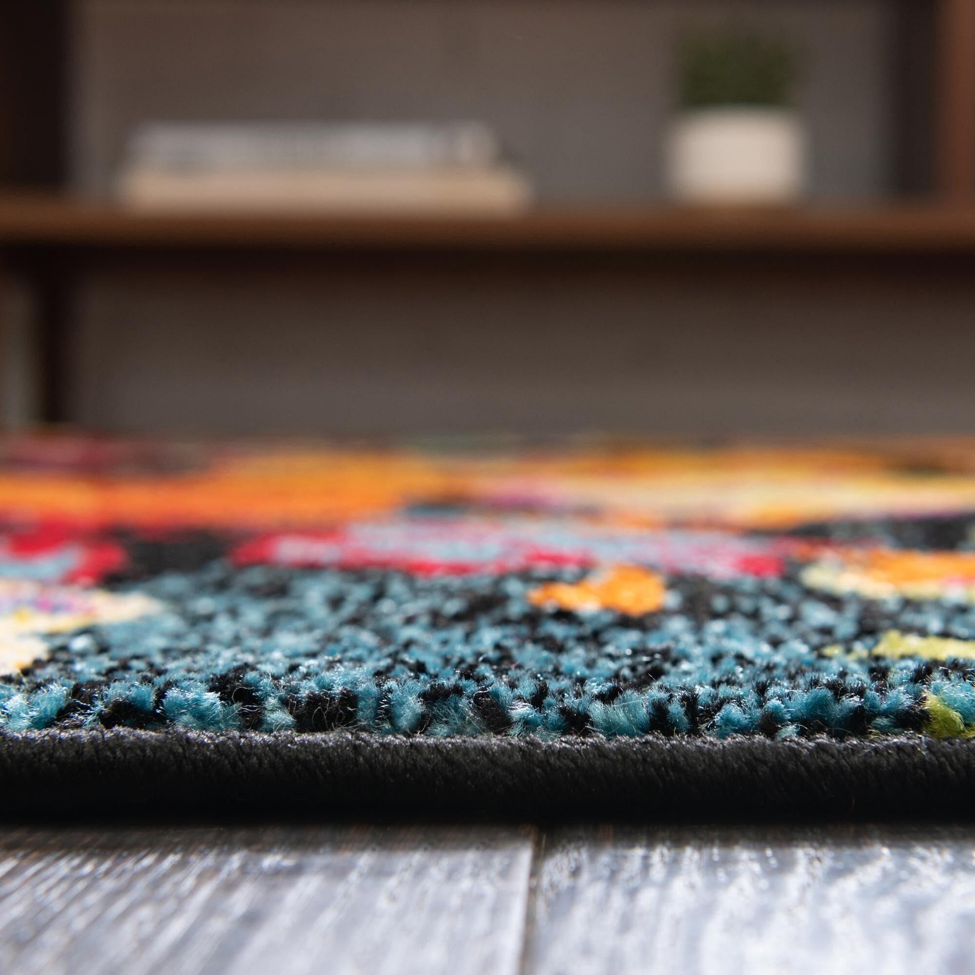 Country & Floral Noach Collection Area Rug - Overstock - 36794198