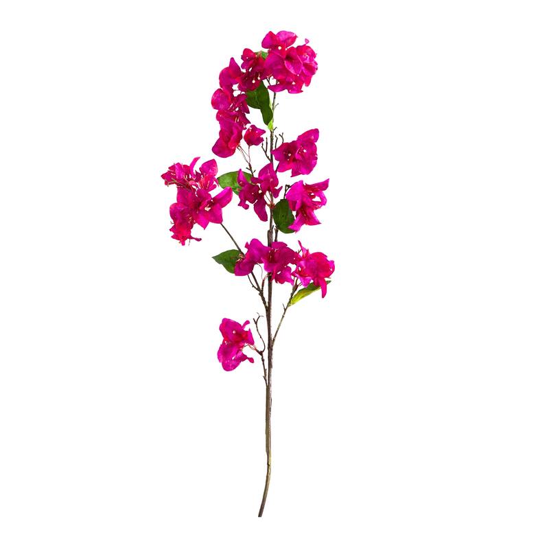 Artificial Bougainvillea Floral Stem Sprays - 47" - Purple - Set of 3