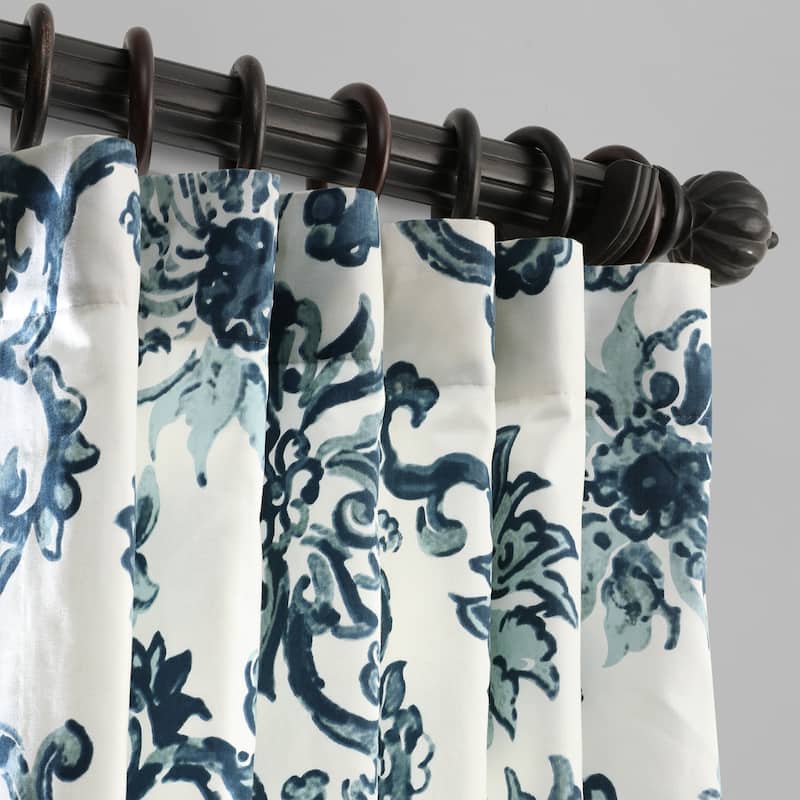 Exclusive Fabrics Indonesian Printed Cotton Twill Curtain (1 Panel)