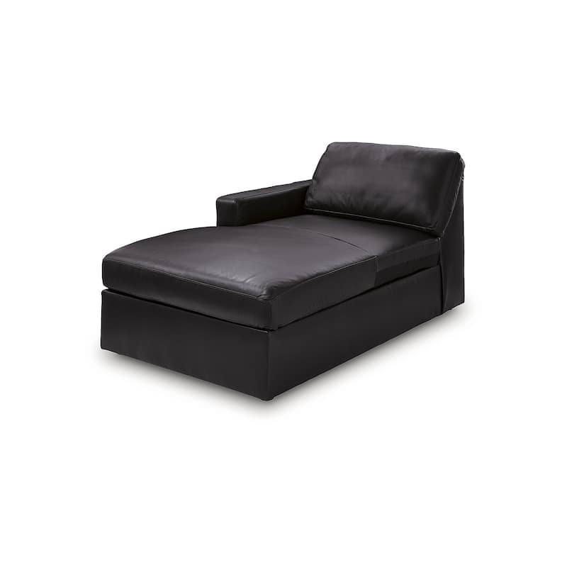 Signature Design by Ashley ModMax II Black 4-Piece Double Chaise Sectional - 142" W x 69" D x 36" H