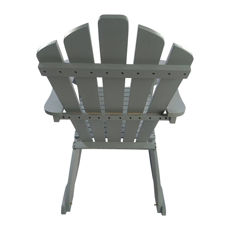 Reclining Wooden Outdoor Rocking Adirondack Chair