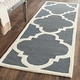 preview thumbnail 64 of 86, SAFAVIEH Handmade Cambridge Rosy Modern Moroccan Wool Rug 2'6" x 10' Runner - Dark Grey/Ivory