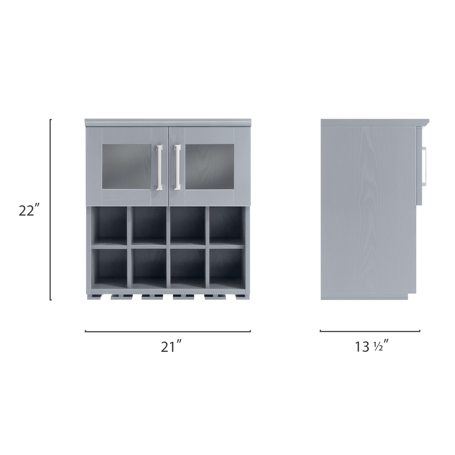 Newage Products Home Bar Wall Wine Rack Cabinet 21 Overstock 28731881