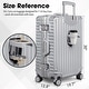 preview thumbnail 4 of 19, Zipperless Aluminum Frame Luggage with Spinner Wheels TSA Lock and Cup Holder 28" Hard Shell Suitcase
