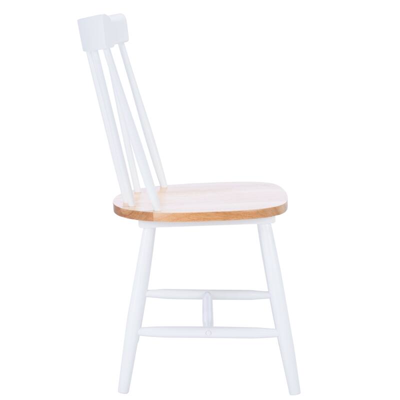SAFAVIEH Violette Natural/White Dining Chair (Set of 2) - 19.5" W x 17.3" L x 35" H - 19Wx17Dx35H
