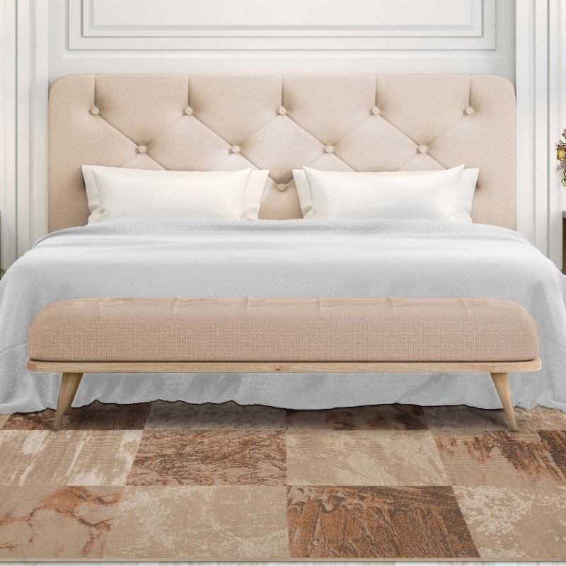 Patchwork Modern Eclectic Color Block Indoor Area Rug by Superior