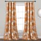 The Gray Barn Dogwood Floral Curtain Panel Pair - 95 Inches - Orange