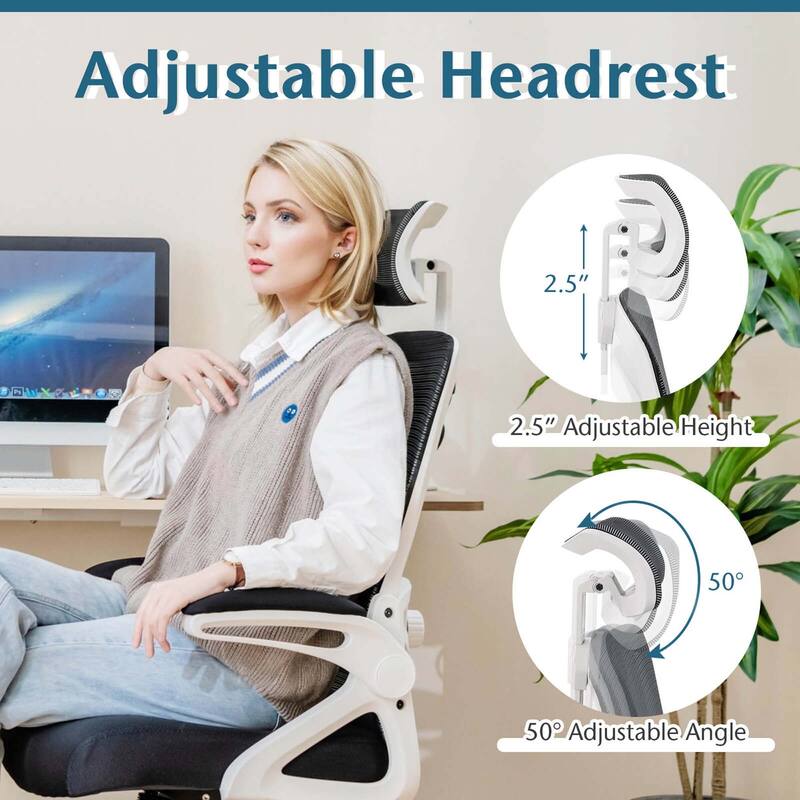 Costway Ergonomic Office Chair with Adjustable Lumbar Support Rocking - See Details