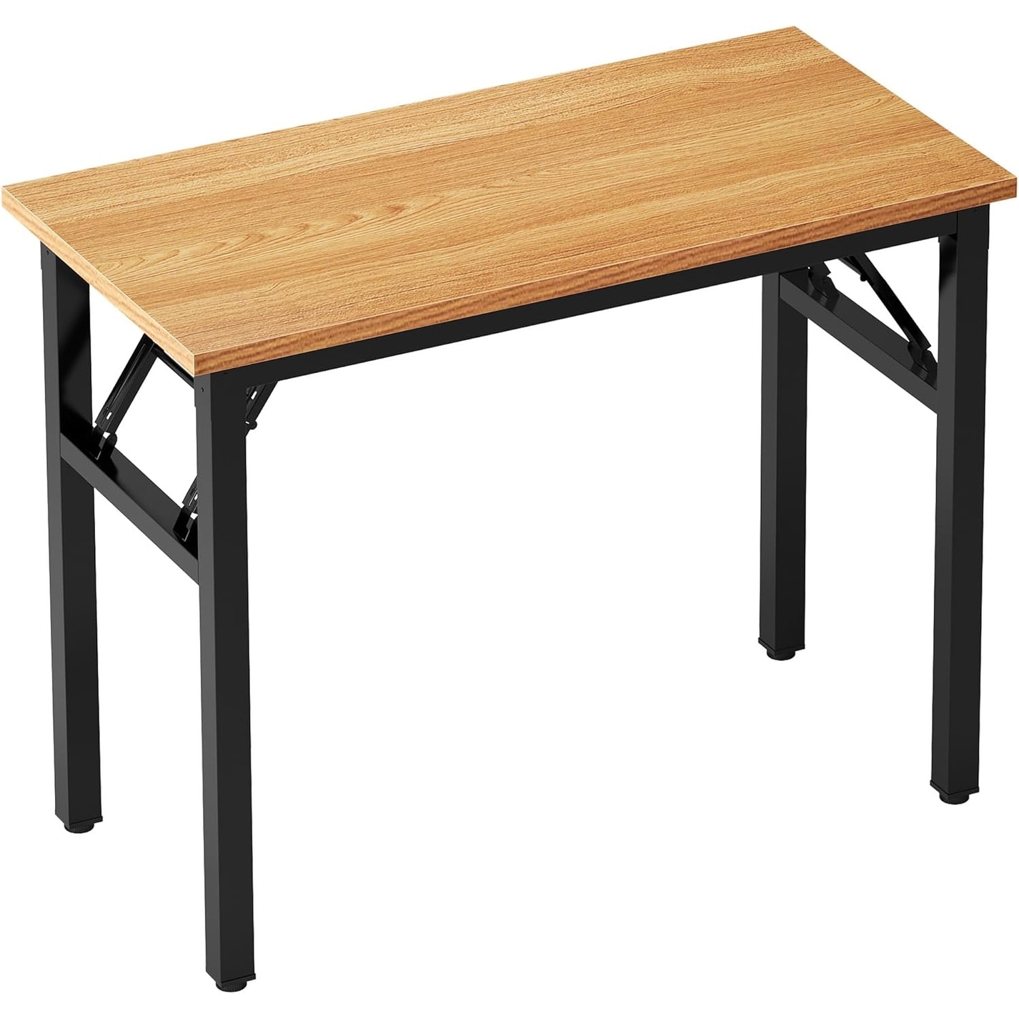 Compact 31.5-Inch Folding Computer Desk with Adjustable Legs, Durable and Space-Saving