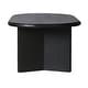 preview thumbnail 3 of 6, Mandalay Oval Mango Wood Black Coffee Table by East at Main