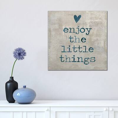 iCanvas "Enjoy The little things I" by Jamie MacDowell Canvas Print