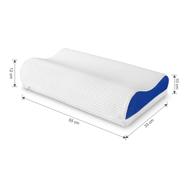 LANGRIA Premium Adjustable Memory Foam Bed Pillow Orthopedic Soft