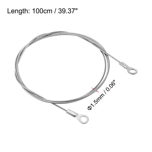 Stainless Steel Lanyard Cable Eyelets Ended Security Wires Rope with ...