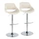 Option Cream Noise Fabric/Chrome Metal