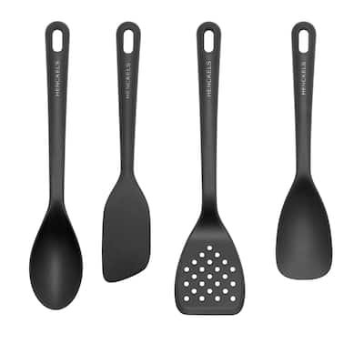 Henckels Silicone Onyx 4-pc Chef's Cooking Utensil Set - Black