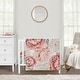 preview thumbnail 1 of 4, Sweet Jojo Designs Blush Pink Boho Shabby Chic Floral Girl 3pc Mini Crib Bedding Set Ivory Bohemian Vintage Watercolor Flower
