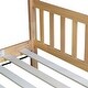 preview thumbnail 10 of 11, White Oak Rubber Wood House Bed,Twin Size Kids Bed