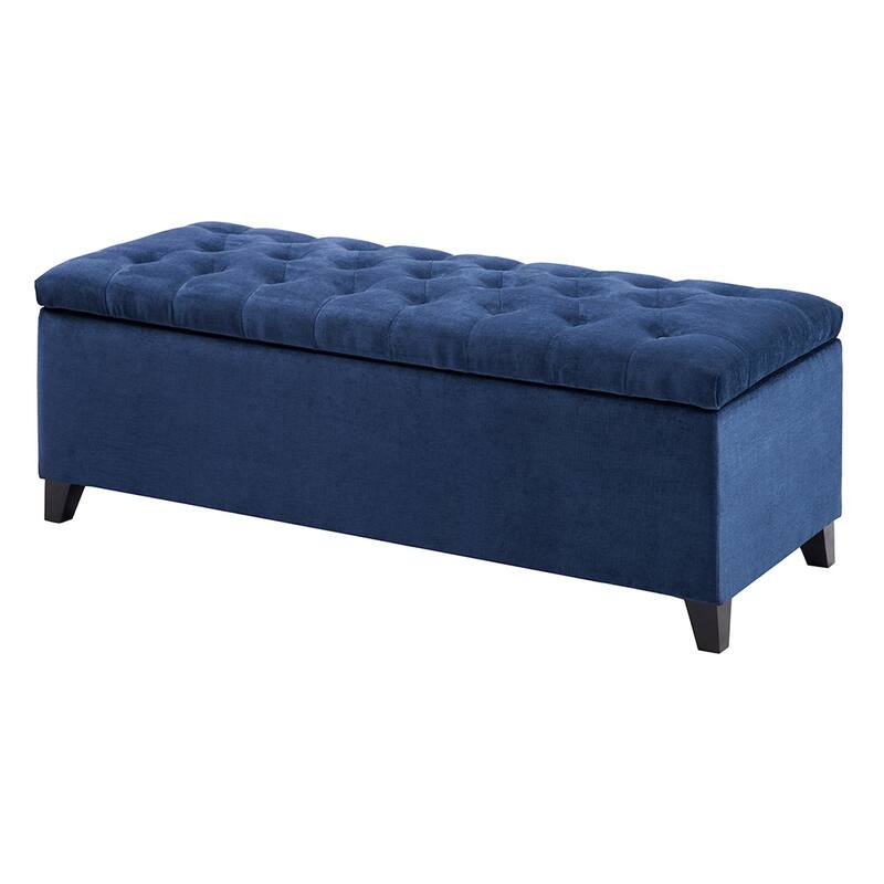 Mid-Century Modern Upholstered Storage Bench with Tufted Top - Perfect for Stylish Interiors