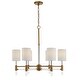 preview thumbnail 5 of 6, Uttermost Welkin 6 Light Modern Chandelier - 30"W x 27.75"H x 30"D