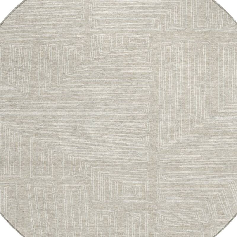 HomeRoots Geometric Transitional Rectangle Outdoor Rug