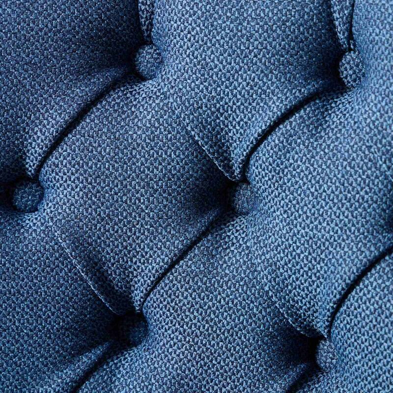 GDF Studio-Nikki Modern Wood Velvet Upholstered Dining Chair with Tufted Design, Nailhead Trim, 2-Pcs Set