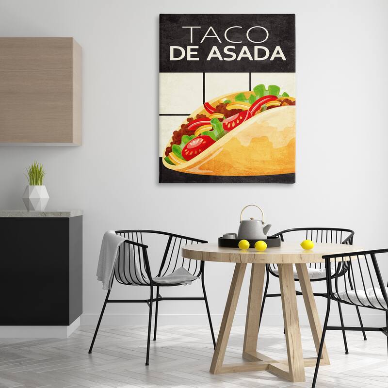 Stupell Taco Classic Meal Canvas Wall Art Design By Kim Allen