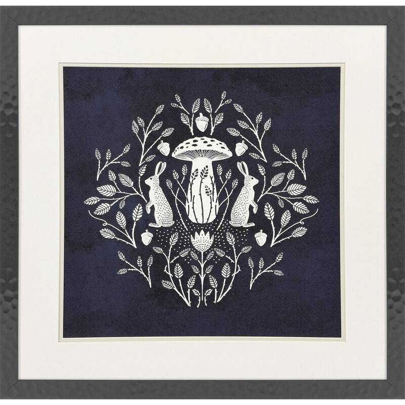Paragon Rabbits and Mushrooms II Framed Art