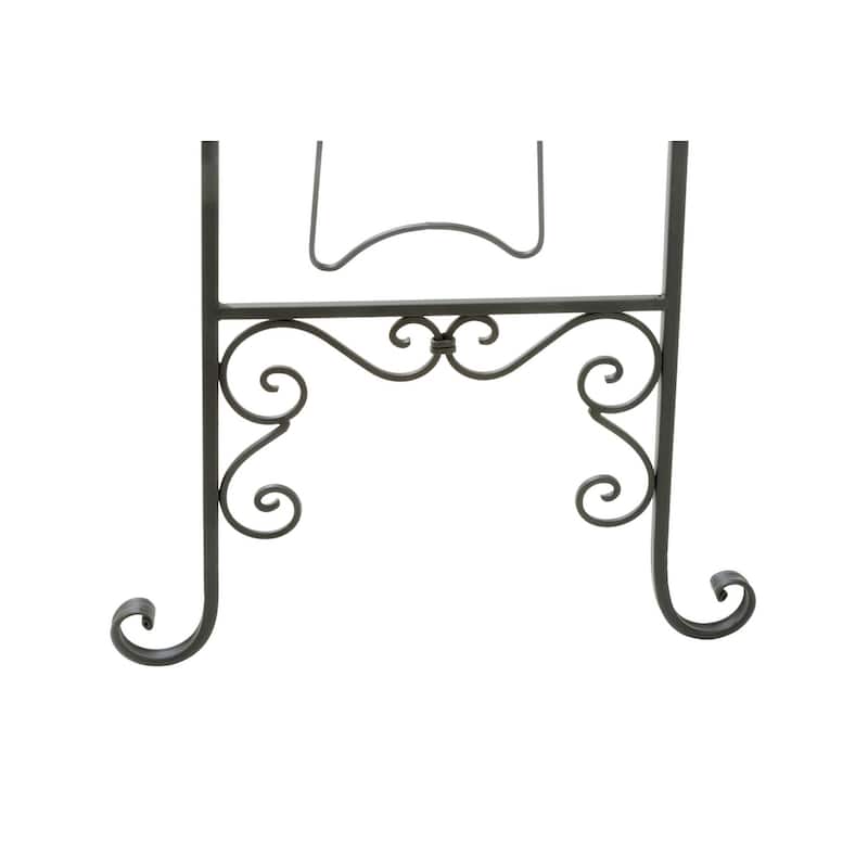 53"H Parisian Black Metal Floor Easel - 53"