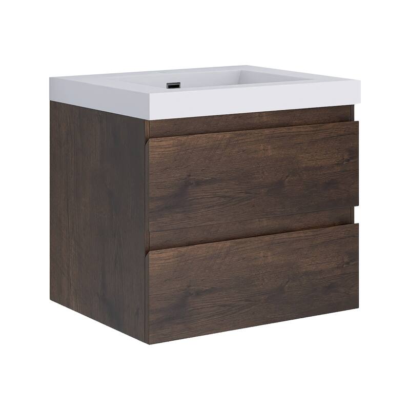 Floating Bathroom Vanity with Resin Top